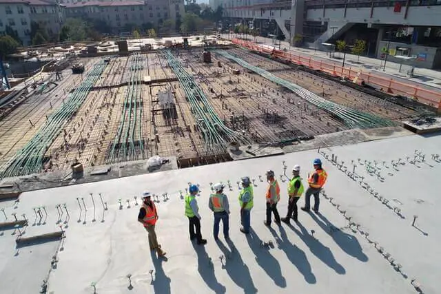 Construction site security team