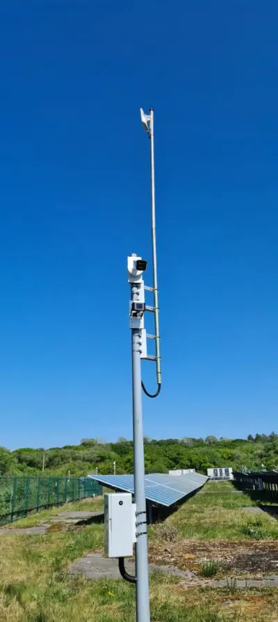 Solar Farm Permieter Security System and wifi bridge