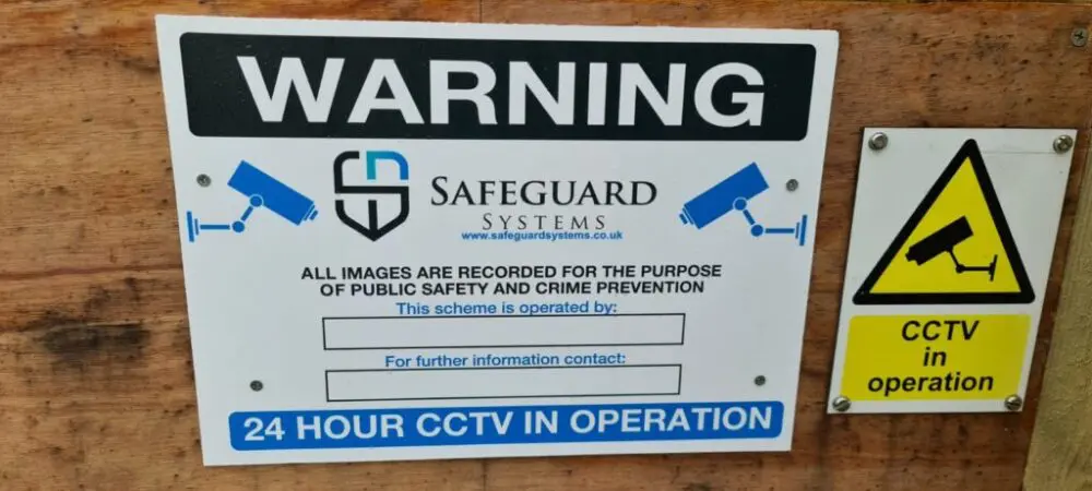 CCTV signage deters criminals
