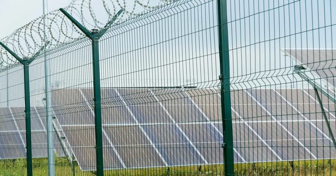 Protect solar plant perimeter