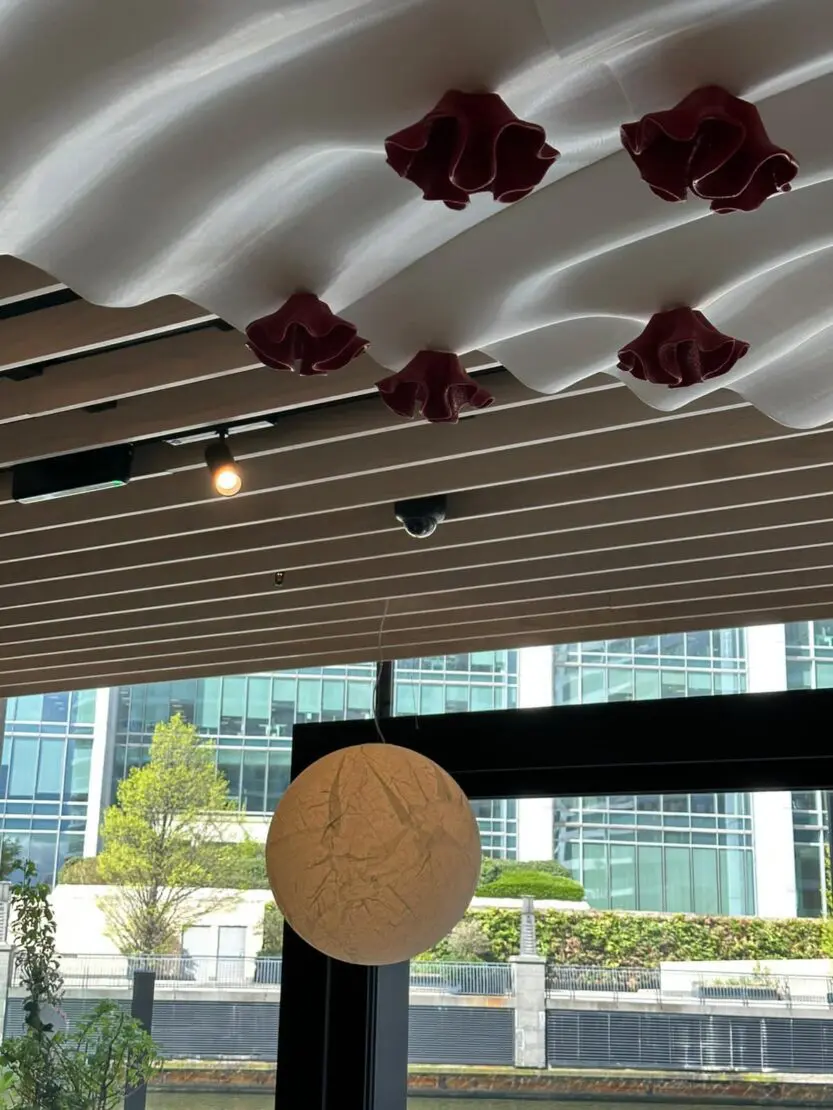 restaurant CCTV camera monitoring dining area