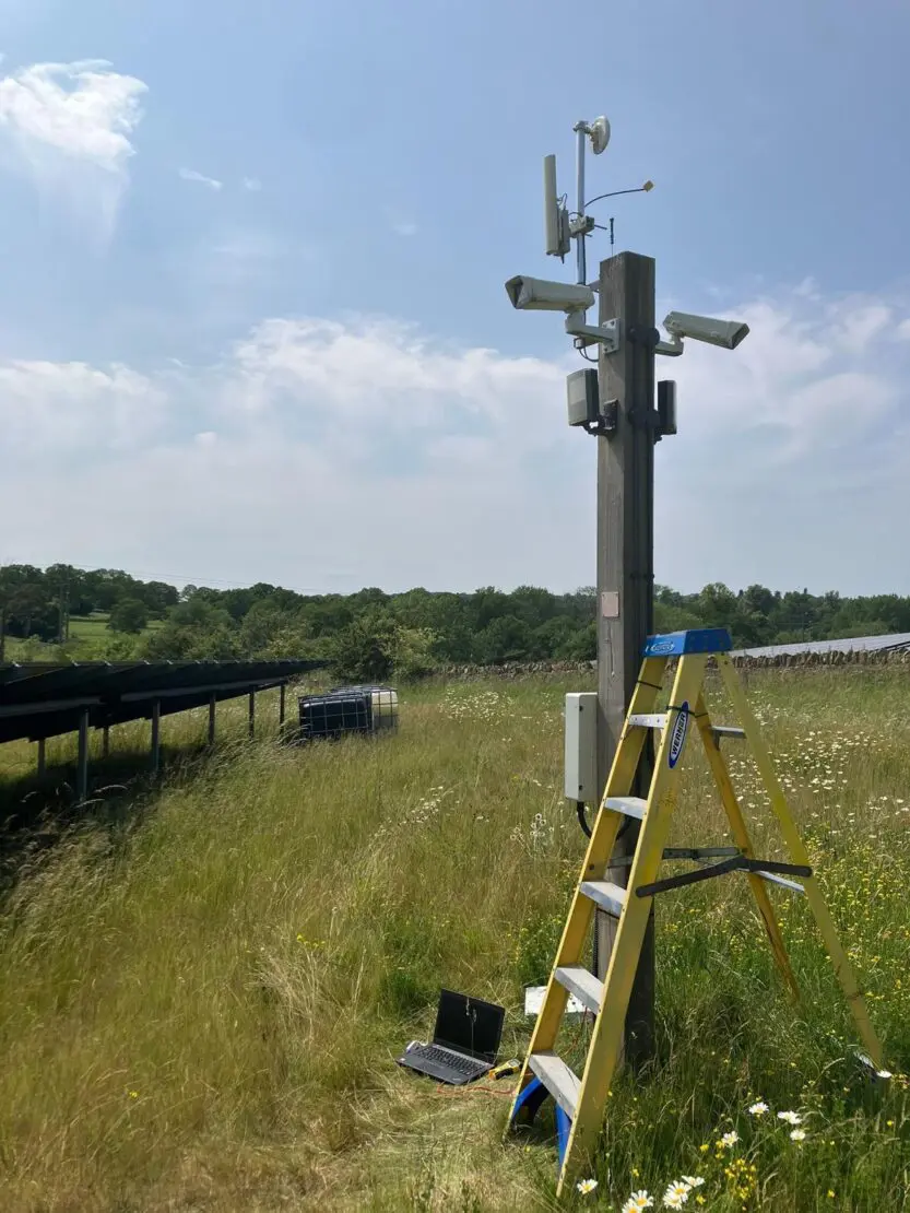 solar farm CCTV IR illuminator