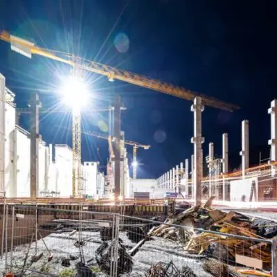 Remote CCTV monitoring construction sites