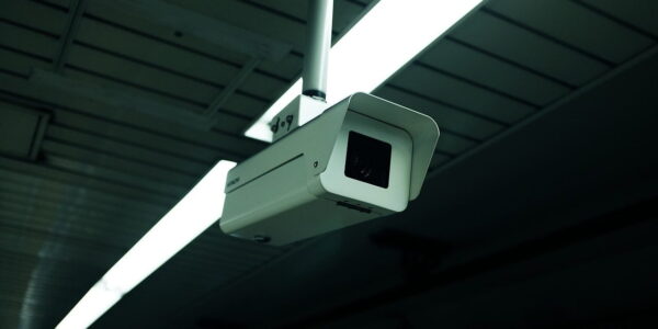 CCTV camera on a construction site