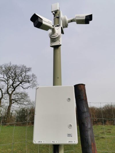 Solar Farm IP security cameras