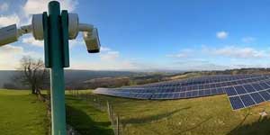 Solar farm security systems